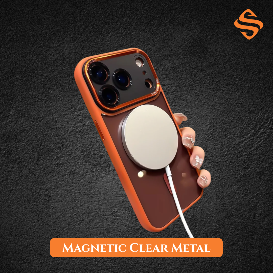 Magnetic Clear Metal Case