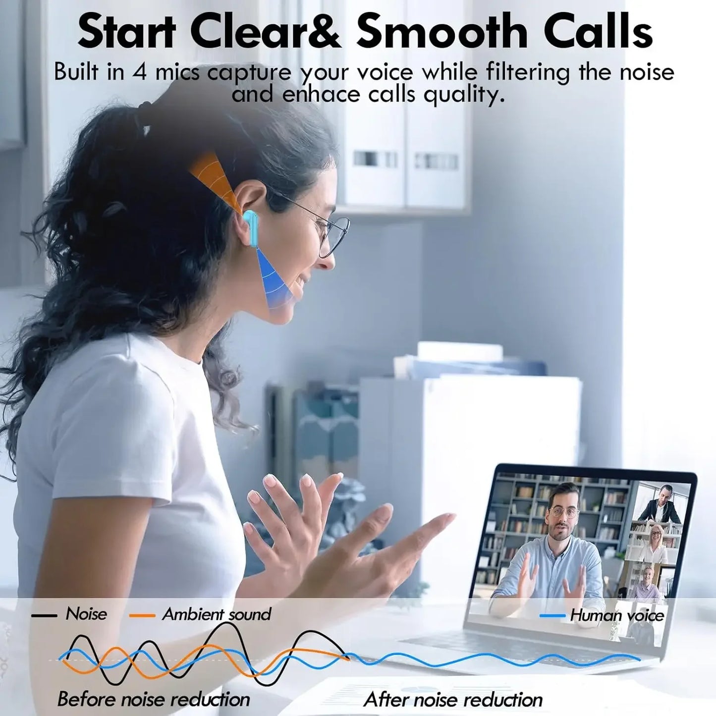 HiFi Stereo Noise Cancelling Earbuds