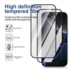 6in1 Front+Back Tempered Glass with HD Camera Lens Glass Anti-Scratch Screen Protectors for iPhone 17 Air 17 Pro 17Pro Max