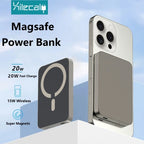 Xilecaly Magnetic Power Bank 22.5W Fast Charging For Magsafe Portable External Battery Ultra Thin Wireless For iPhone 17 16 15