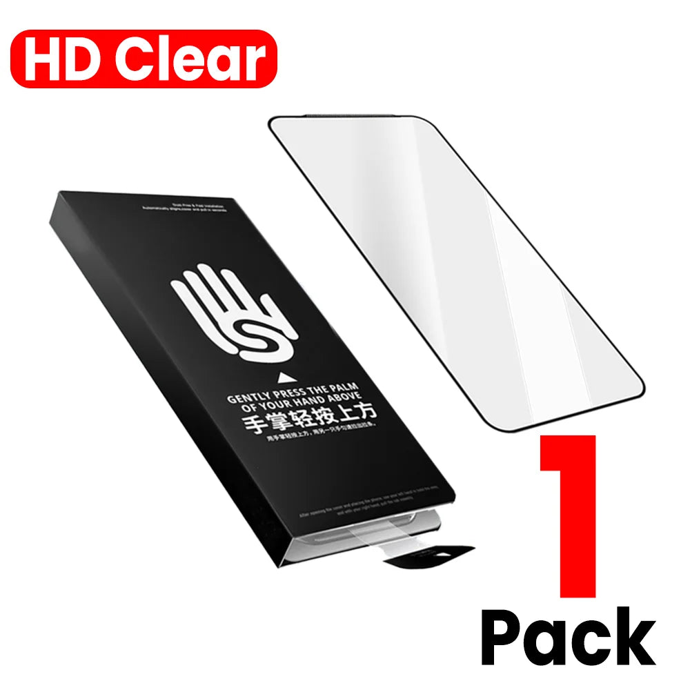 1-3Pcs Easy Install Tempered Glass for IPhone 17 Pro Max 17 Air Anti-Spy/HD Clear Screen Protector Dust Removal Quick Paste Box
