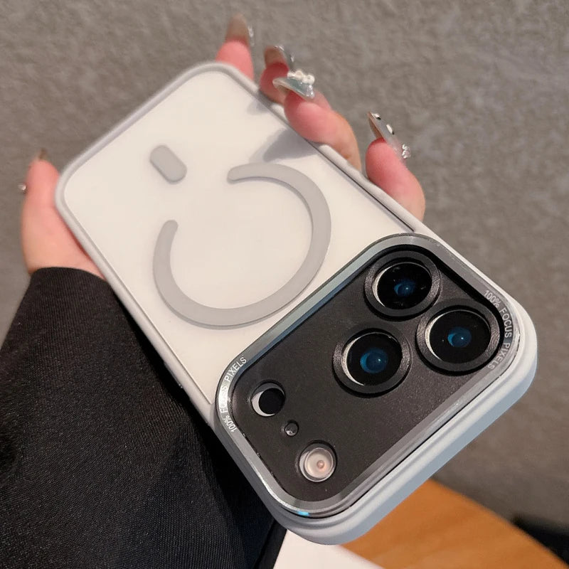 Magnetic Clear Metal Case