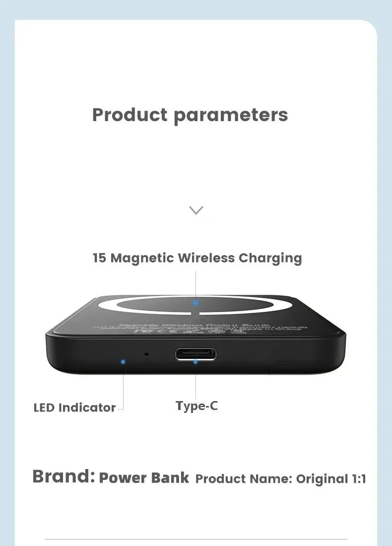 20000mAh Magnetic Wireless Power Bank