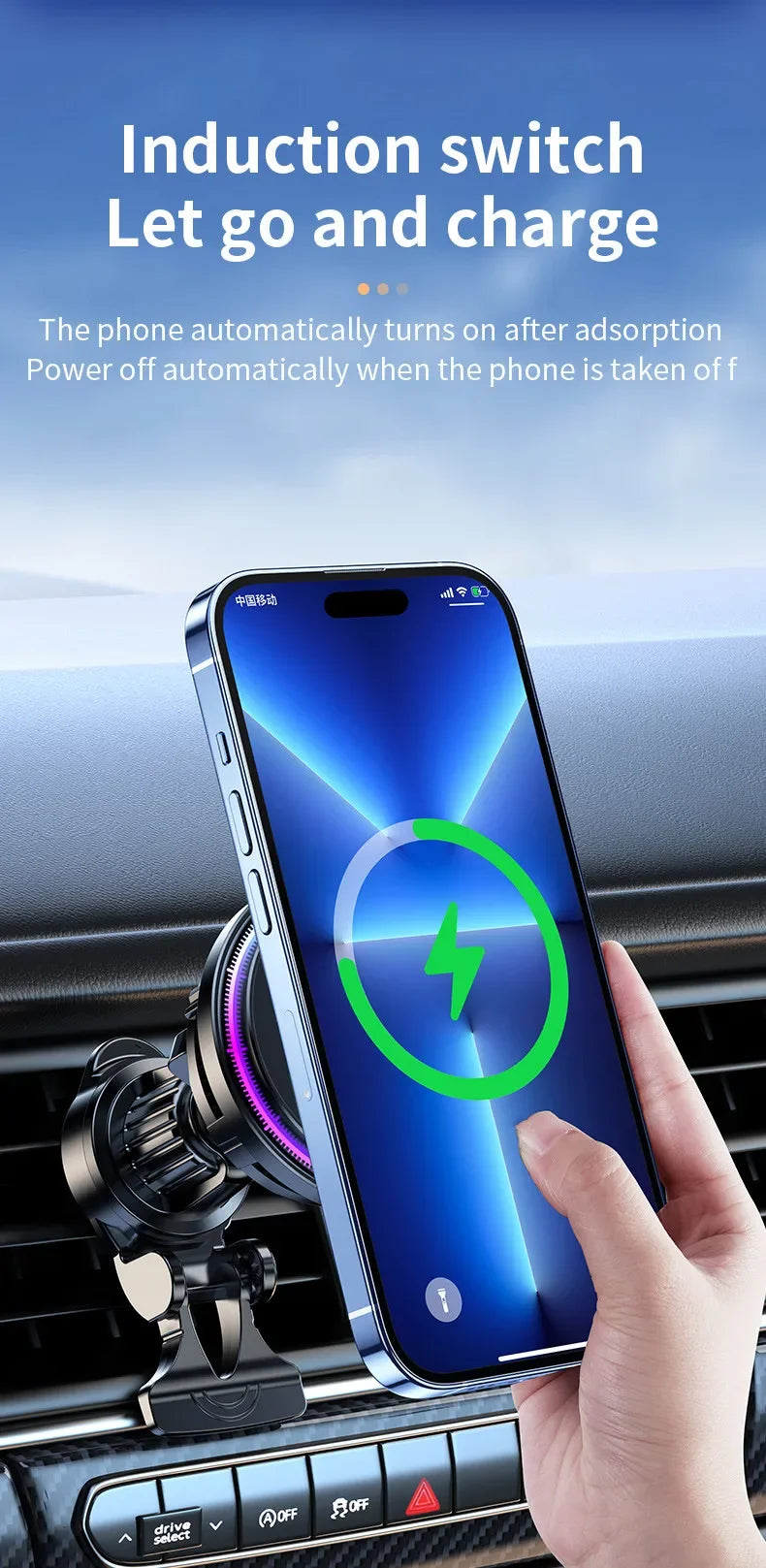 30W Magnetic Wireless Car Charger