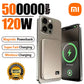 500000mAh Fast Charge Power Bank MagSafe Wireless Charging