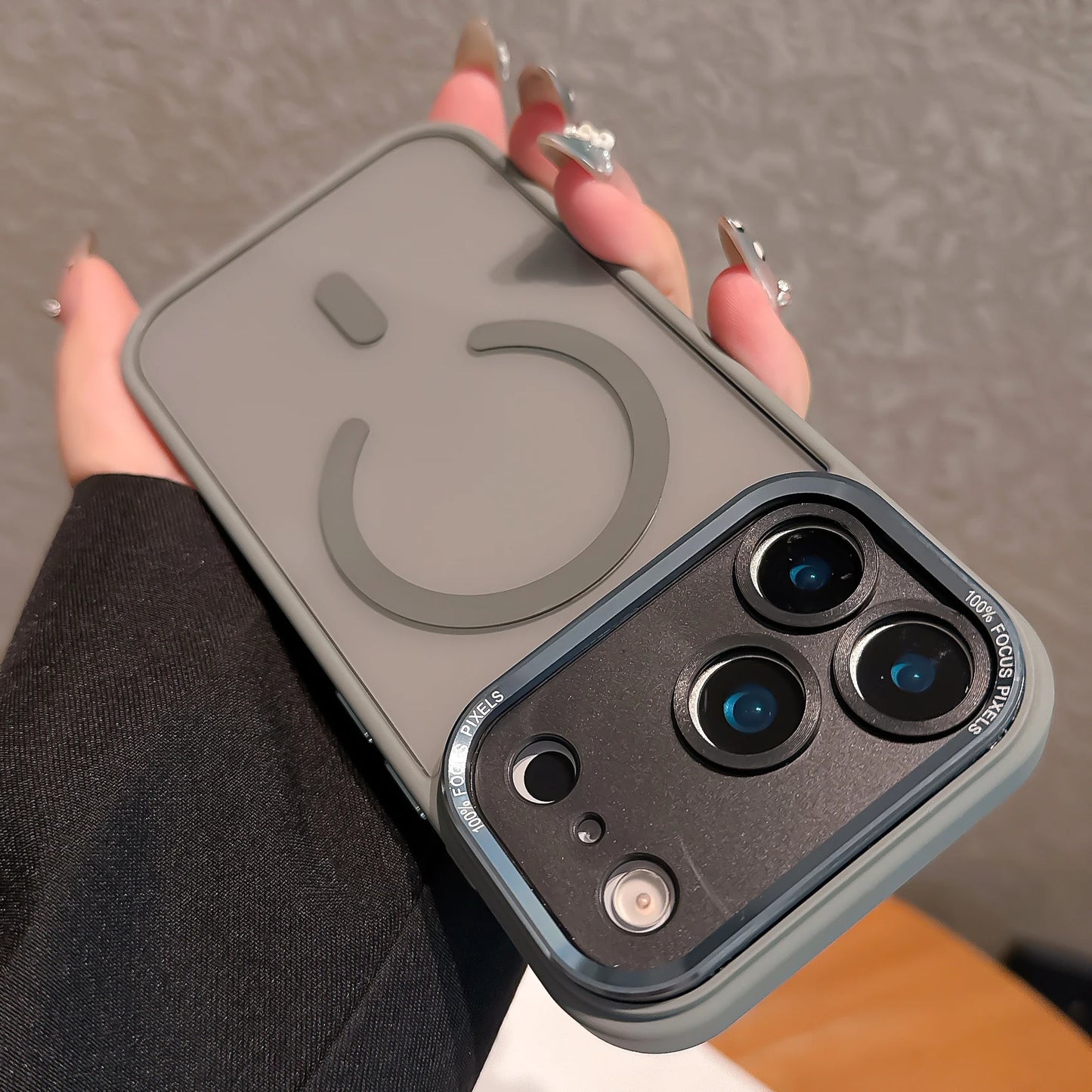 Magnetic Clear Metal Case