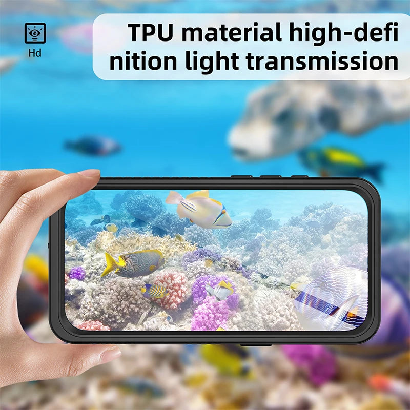 Shellbox Upgraded Waterproof Phone Case for iPhone 17 Pro Max/17 AIR/16/15/14/13 360 Full Coverage IP68 Certification