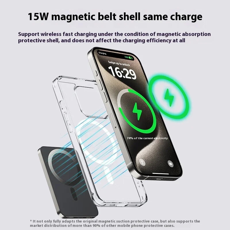 Xilecaly Magnetic Power Bank 22.5W Fast Charging For Magsafe Portable External Battery Ultra Thin Wireless For iPhone 17 16 15