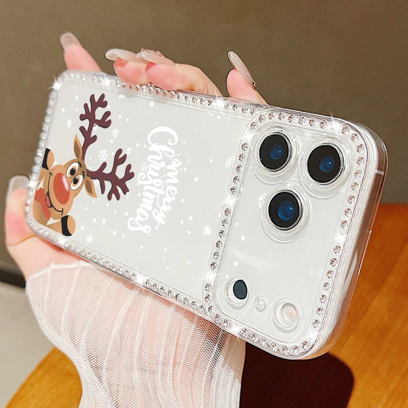 Christmas Elk Santa Claus Case