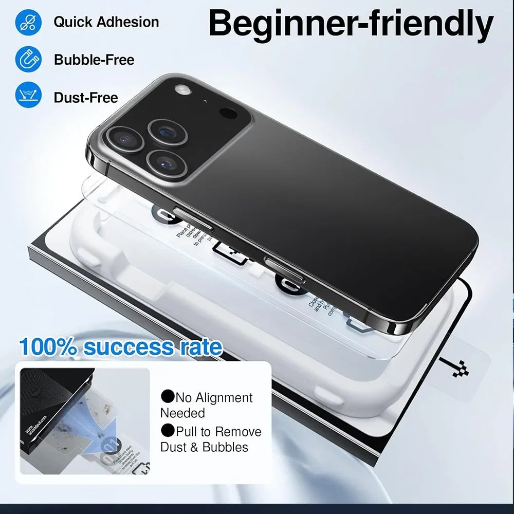 HD Privacy Tempered Glass installation Screen Protector for iPhone 17 Pro Max 17Air 17PM Anti-Spy Glass Cover Easy to Install
