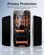 HD Privacy Tempered Glass installation Screen Protector for iPhone 17 Pro Max 17Air 17PM Anti-Spy Glass Cover Easy to Install
