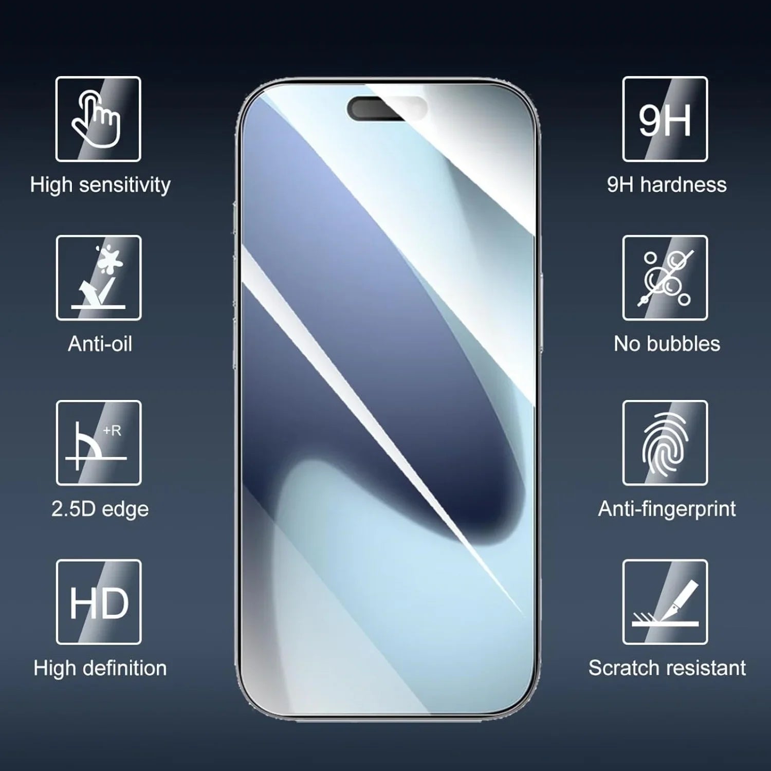 6IN1 Tempered Glass for iPhone 17 Pro Max 17Air 17Pro HD Clear Screen Protector with Camera Lens Film for IPhone 17 Series 2025
