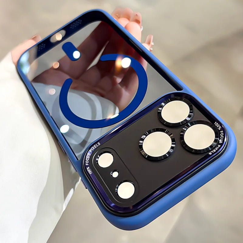 Magnetic Clear Metal Case