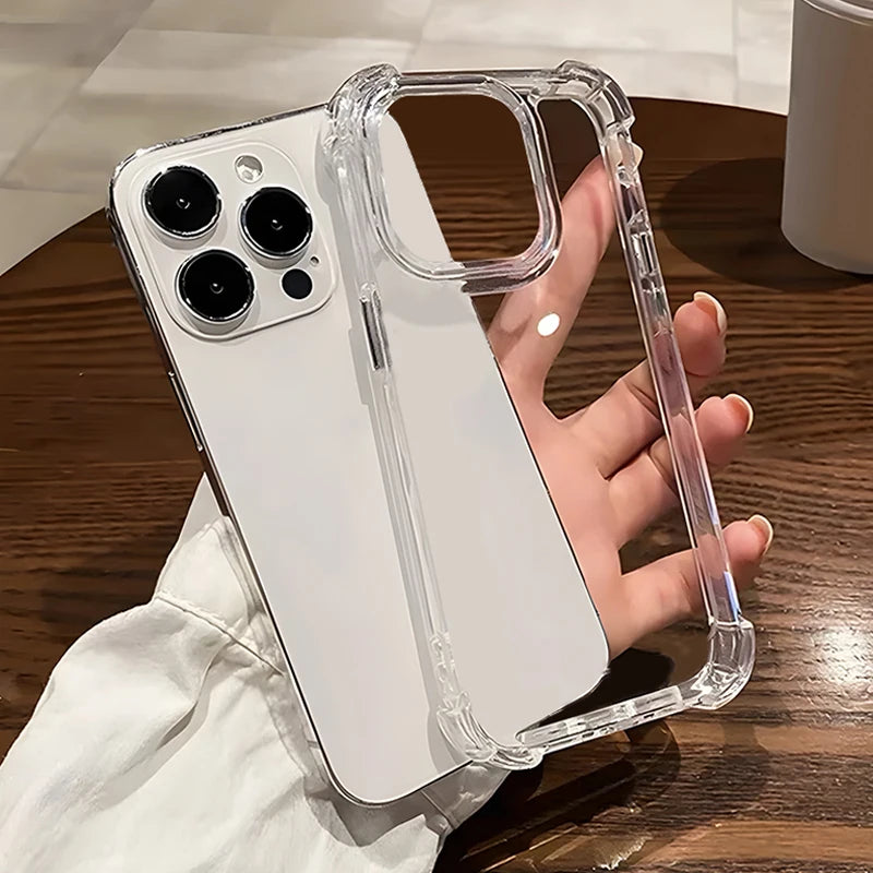 Luxury Shockproof Clear iPhone Case