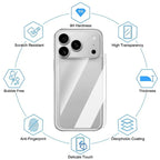 6in1 Front+Back Tempered Glass with HD Camera Lens Glass Anti-Scratch Screen Protectors for iPhone 17 Air 17 Pro 17Pro Max