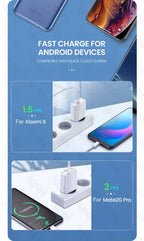 30W Type C PD Cable Fast Charger For iPhone 16 15 14 13 12 11 17 Pro Max Air iPad Travel Adapter USB C Phone Charger Accessories