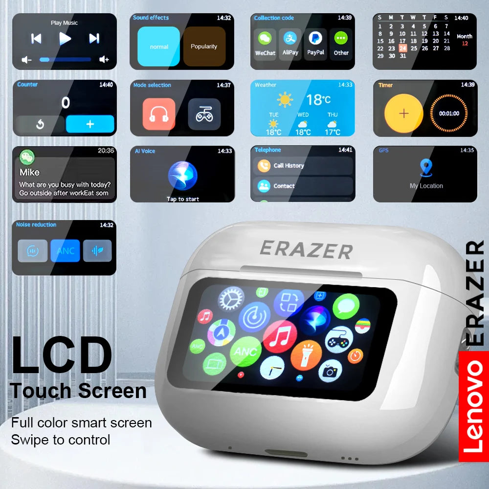 Touch Control Bluetooth Earphones Lenovo