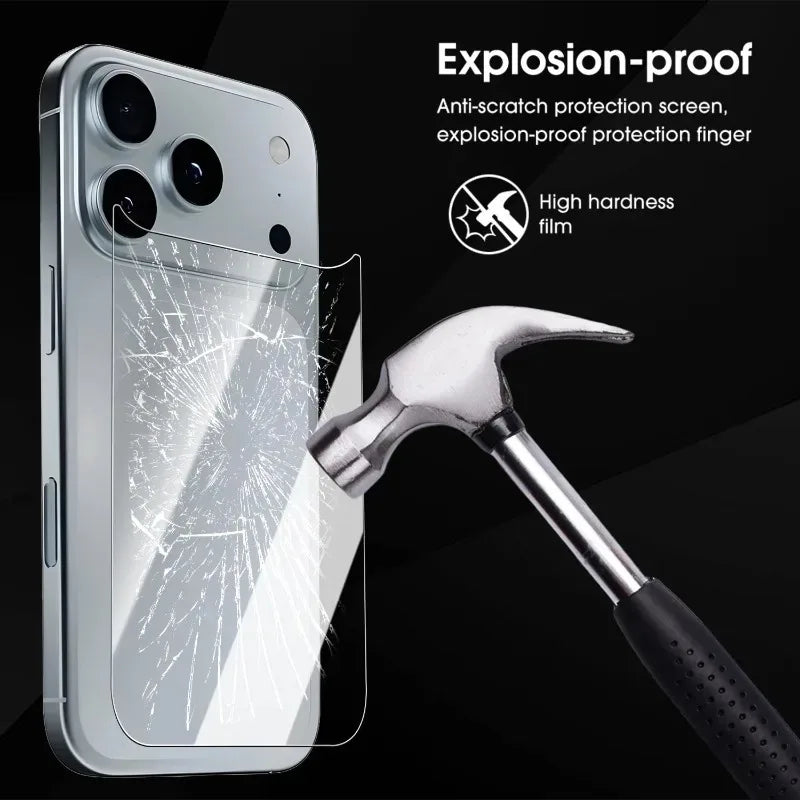 6in1 Front+Back Tempered Glass with HD Camera Lens Glass Anti-Scratch Screen Protectors for iPhone 17 Air 17 Pro 17Pro Max