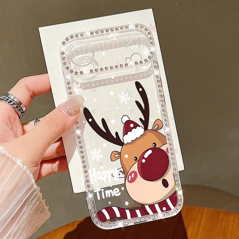 Christmas Elk Santa Claus Case