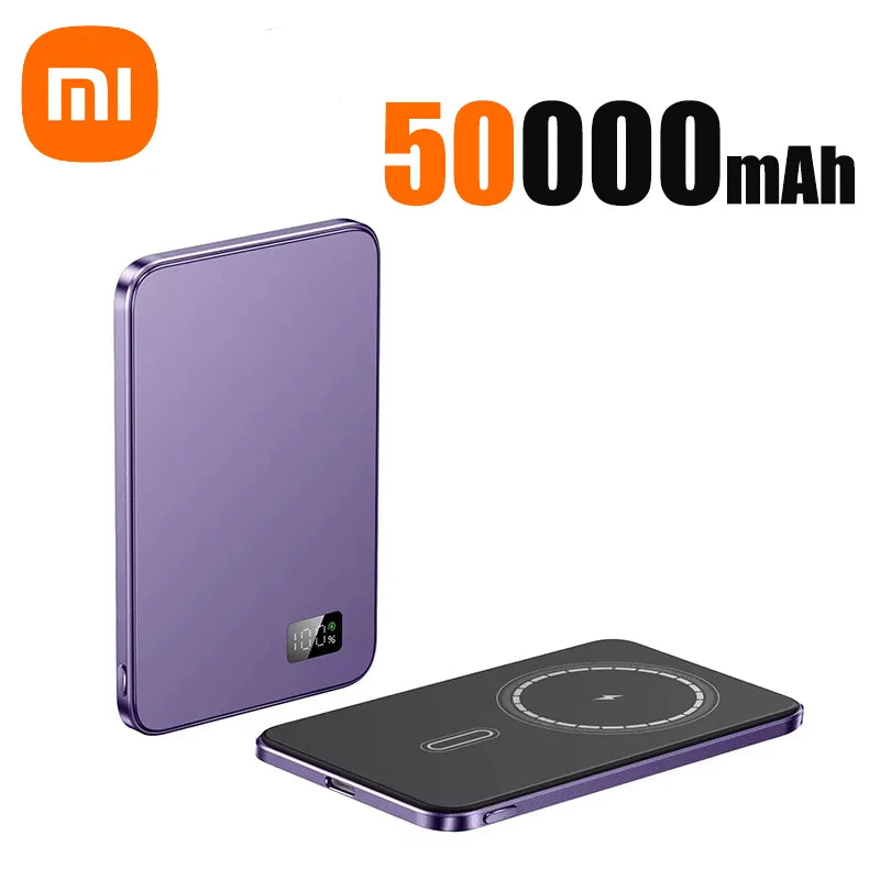 500000mAh Fast Charge Power Bank MagSafe Wireless Charging
