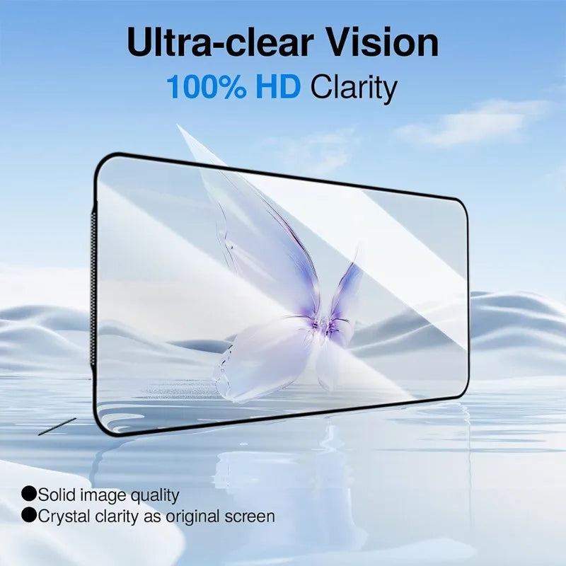 1-3Pcs Easy Install Tempered Glass for IPhone 17 Pro Max 17 Air Anti-Spy/HD Clear Screen Protector Dust Removal Quick Paste Box