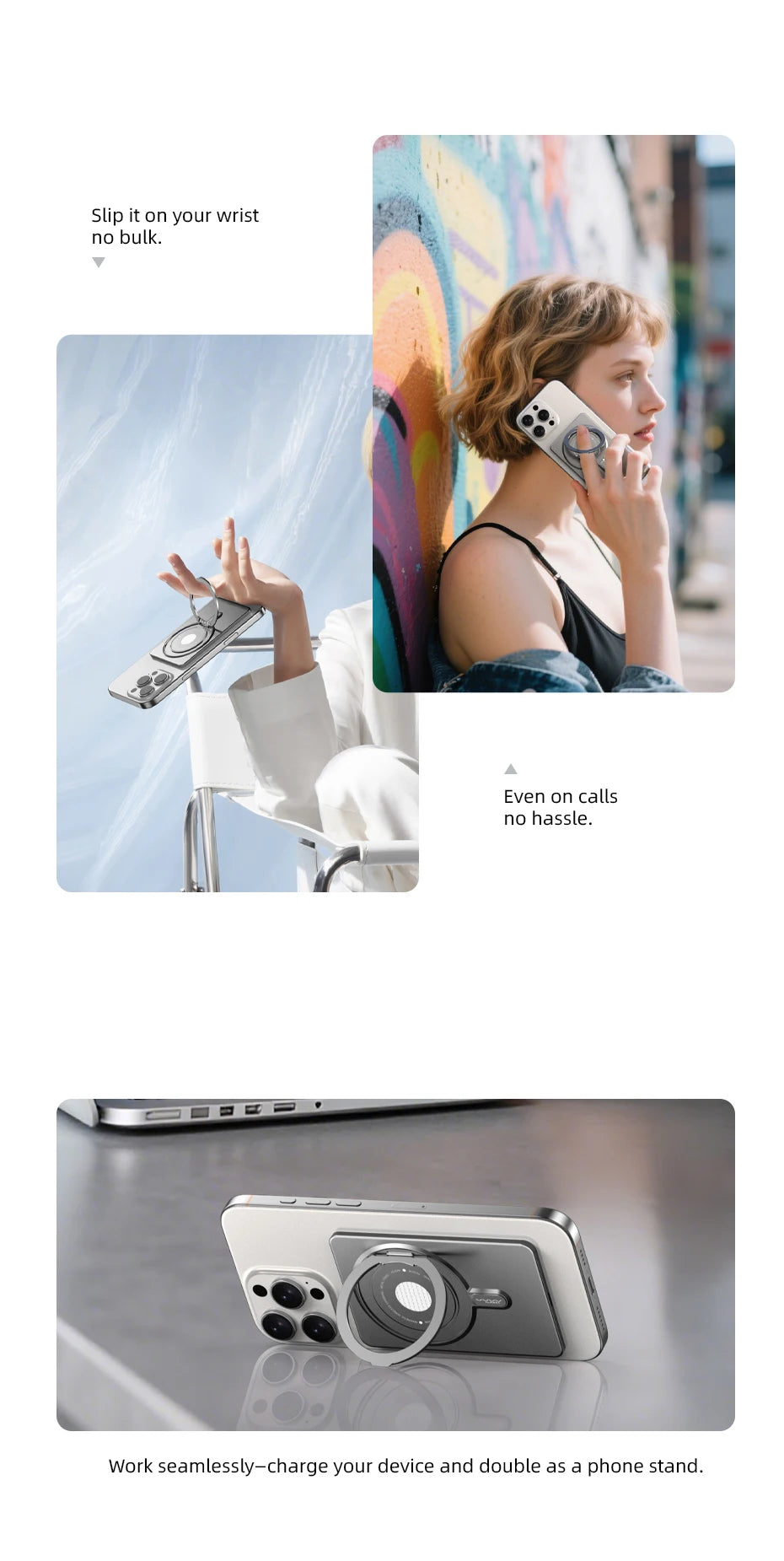 Vyvylabs 5000mAh Ultra-Thin Magnetic Power Bank 20W Mini Metal Wireless Fast Charging External Battery for iPhone 17 16 Samsung