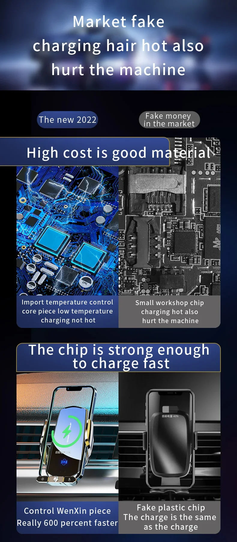 Wireless Charger Car Auto Magnetic Air