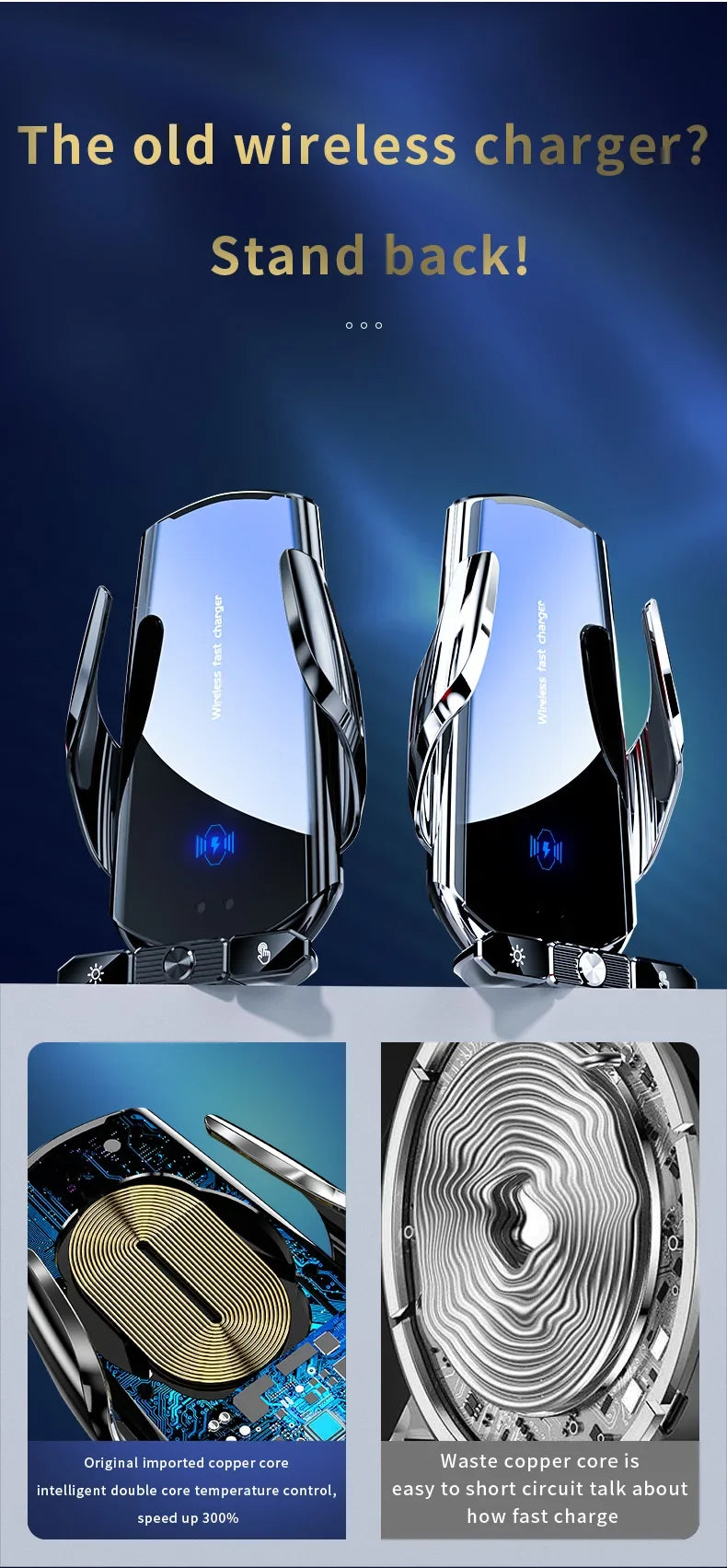 Wireless Charger Car Auto Magnetic Air