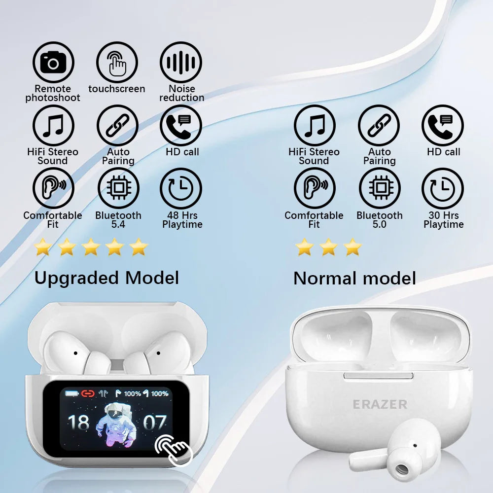 ERAZER Wireless Touch Screen Earphones
