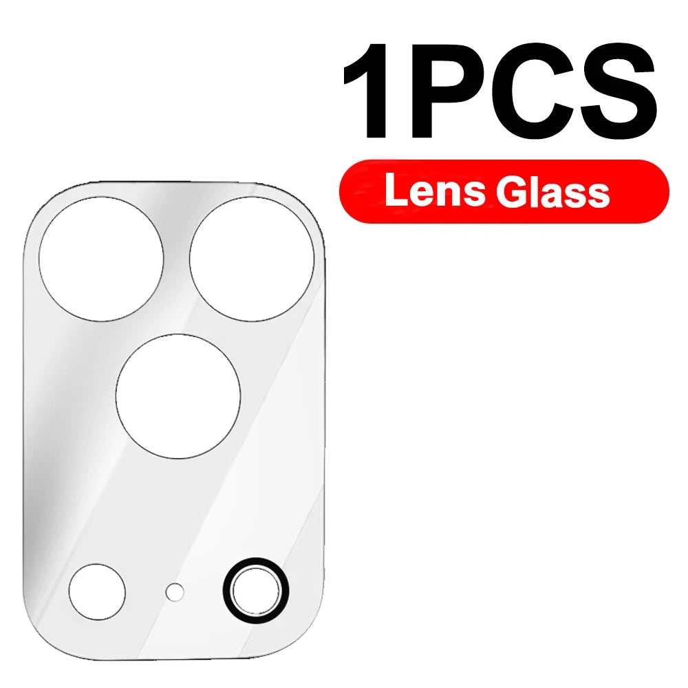 6in1 Front+Back Tempered Glass with HD Camera Lens Glass Anti-Scratch Screen Protectors for iPhone 17 Air 17 Pro 17Pro Max