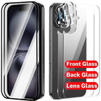 6in1 Front+Back Tempered Glass with HD Camera Lens Glass Anti-Scratch Screen Protectors for iPhone 17 Air 17 Pro 17Pro Max