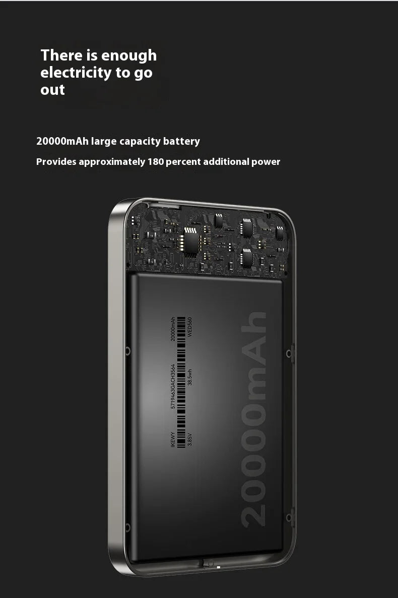 Xilecaly Magnetic Power Bank 22.5W Fast Charging For Magsafe Portable External Battery Ultra Thin Wireless For iPhone 17 16 15