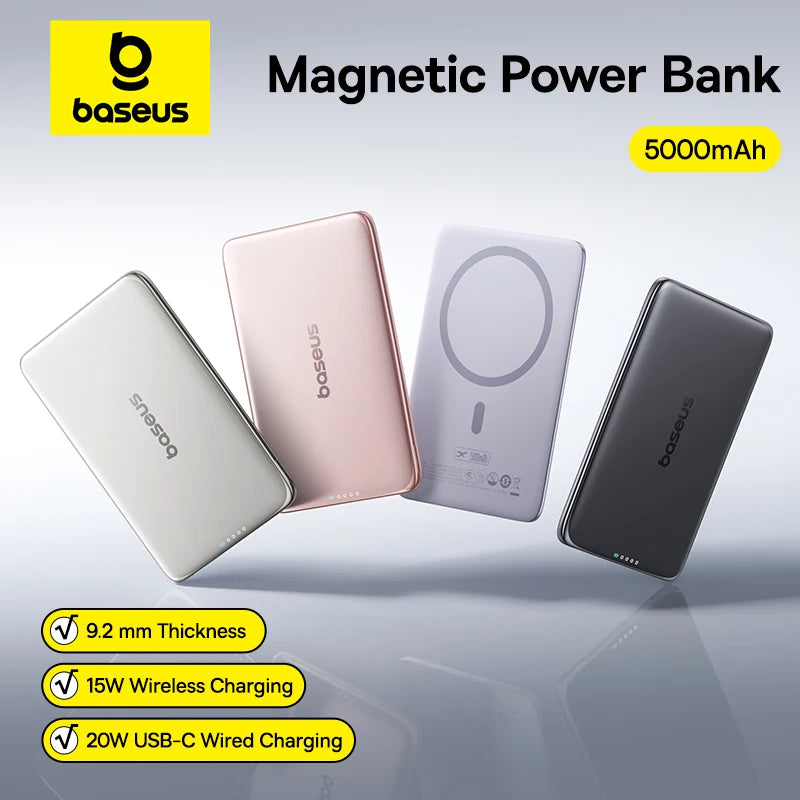 MagSafe Power Bank for iPhone  5000mAh Wireless Charging Power Bank