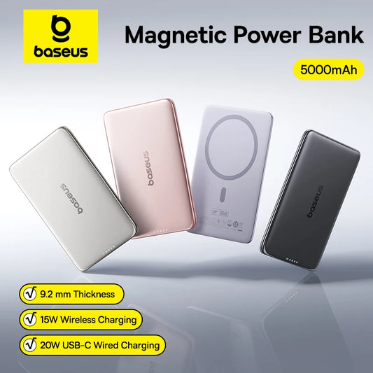 MagSafe Power Bank for iPhone  5000mAh Wireless Charging Power Bank