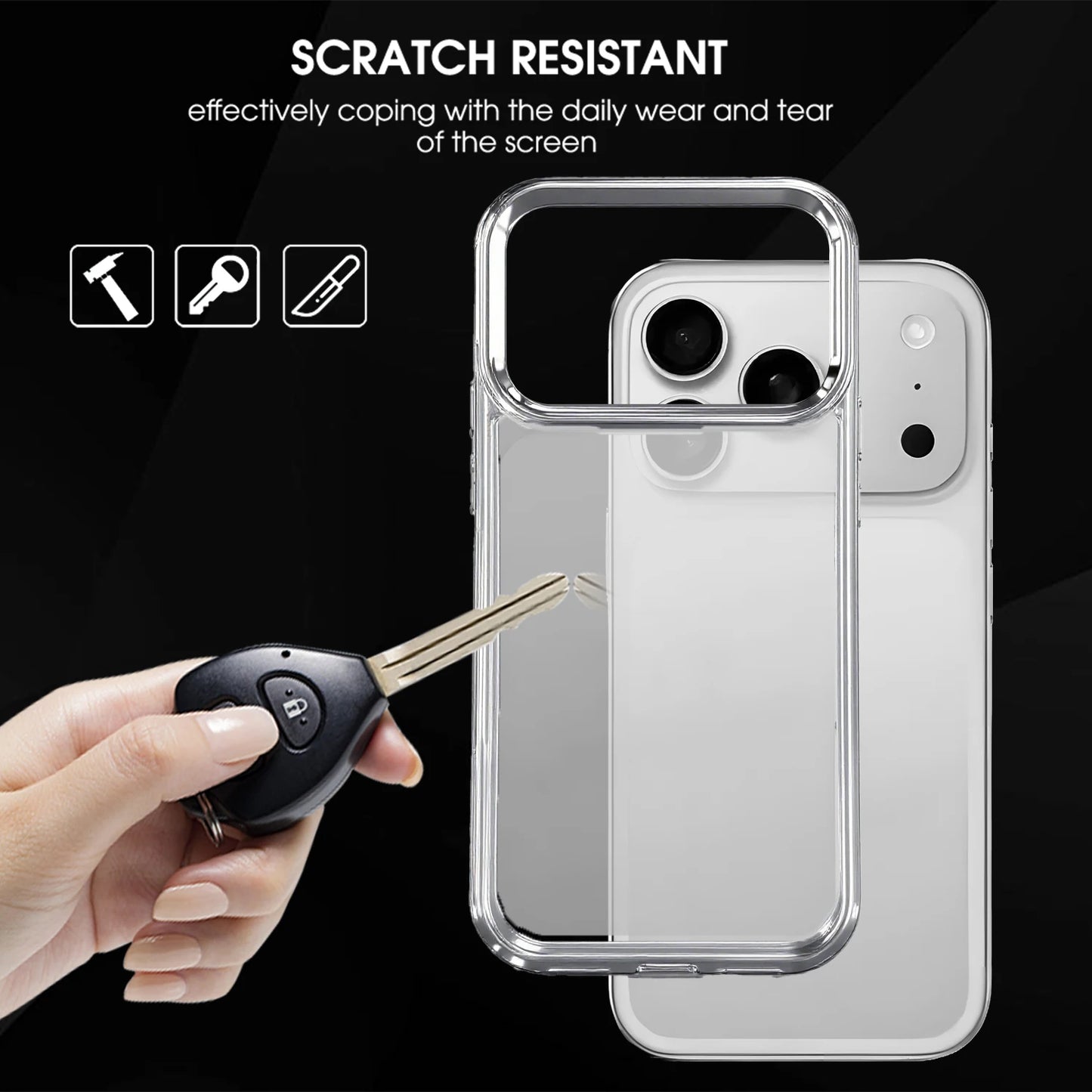 Transparent Silicone Case for iPhone 17