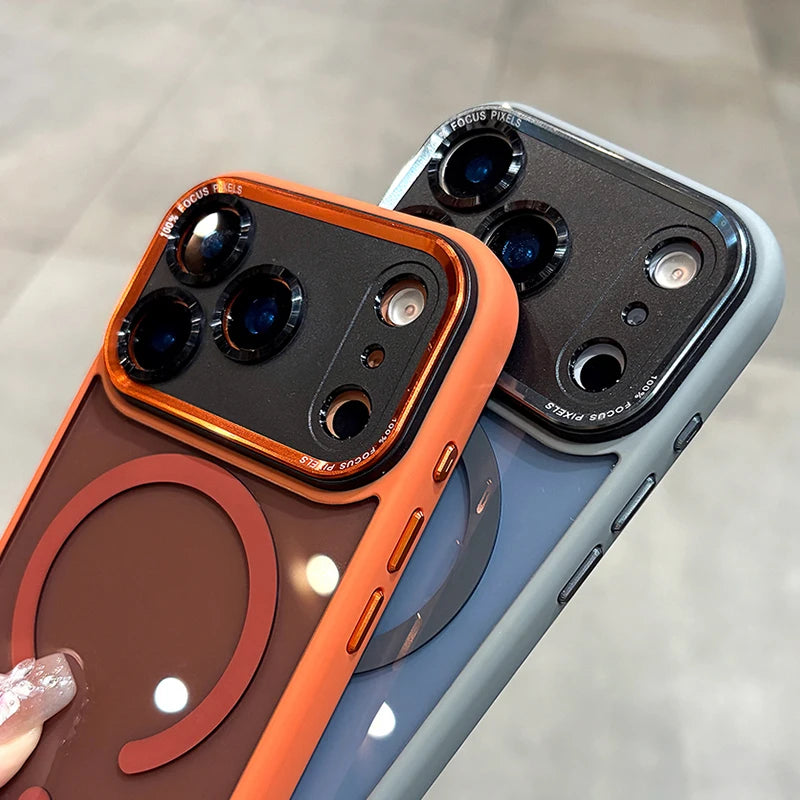 Magnetic Clear Metal Case