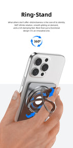 Vyvylabs 5000mAh Ultra-Thin Magnetic Power Bank 20W Mini Metal Wireless Fast Charging External Battery for iPhone 17 16 Samsung