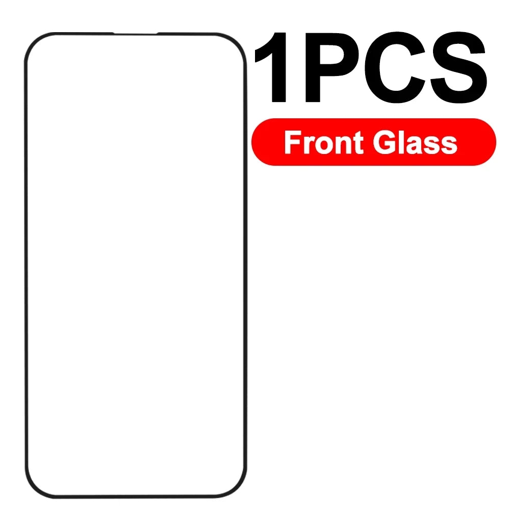 6in1 Front+Back Tempered Glass with HD Camera Lens Glass Anti-Scratch Screen Protectors for iPhone 17 Air 17 Pro 17Pro Max