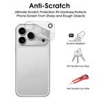 6in1 Front+Back Tempered Glass with HD Camera Lens Glass Anti-Scratch Screen Protectors for iPhone 17 Air 17 Pro 17Pro Max