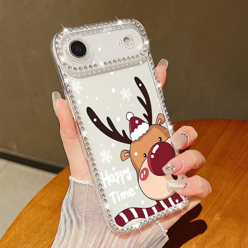 Christmas Elk Santa Claus Case