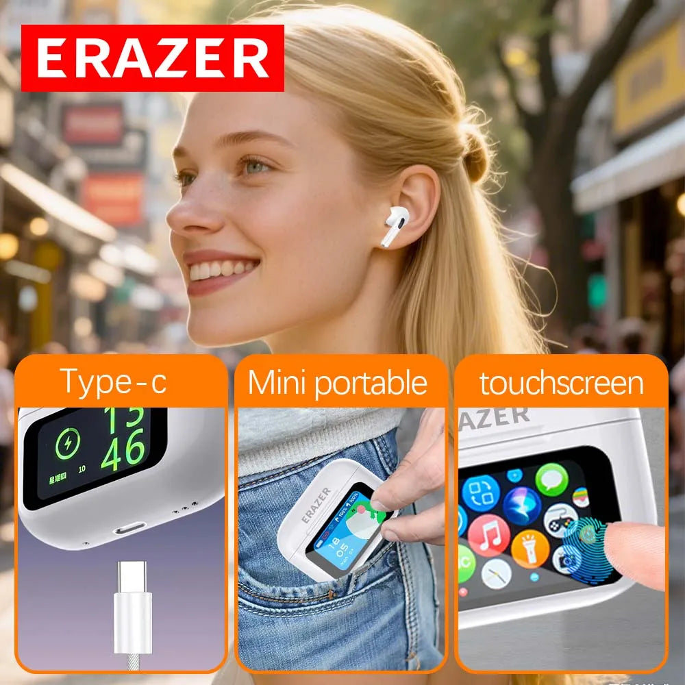 ERAZER Wireless Touch Screen Earphones