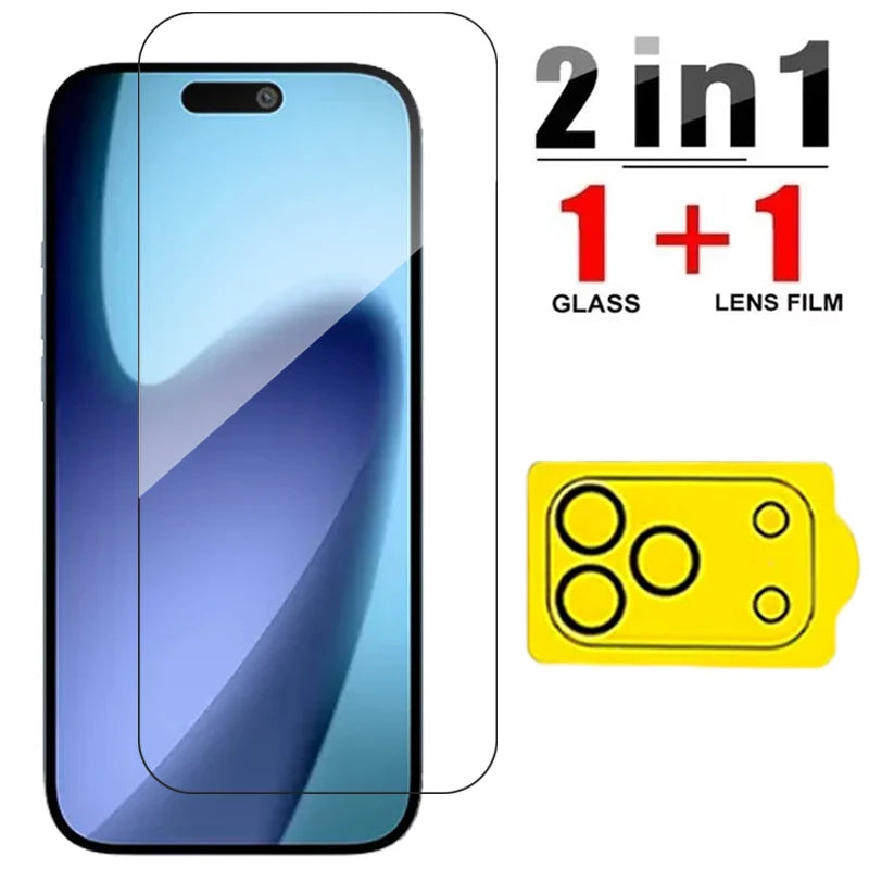 6IN1 Tempered Glass for iPhone 17 Pro Max 17Air 17Pro HD Clear Screen Protector with Camera Lens Film for IPhone 17 Series 2025