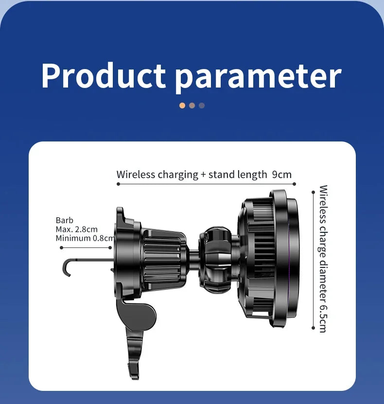 30W Magnetic Wireless Car Charger