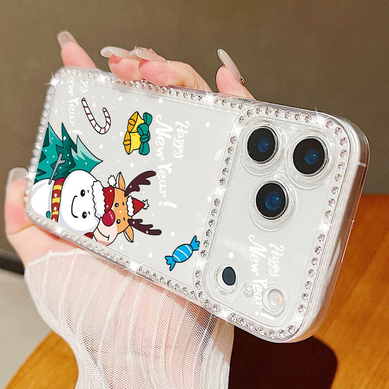 Christmas Elk Santa Claus Case