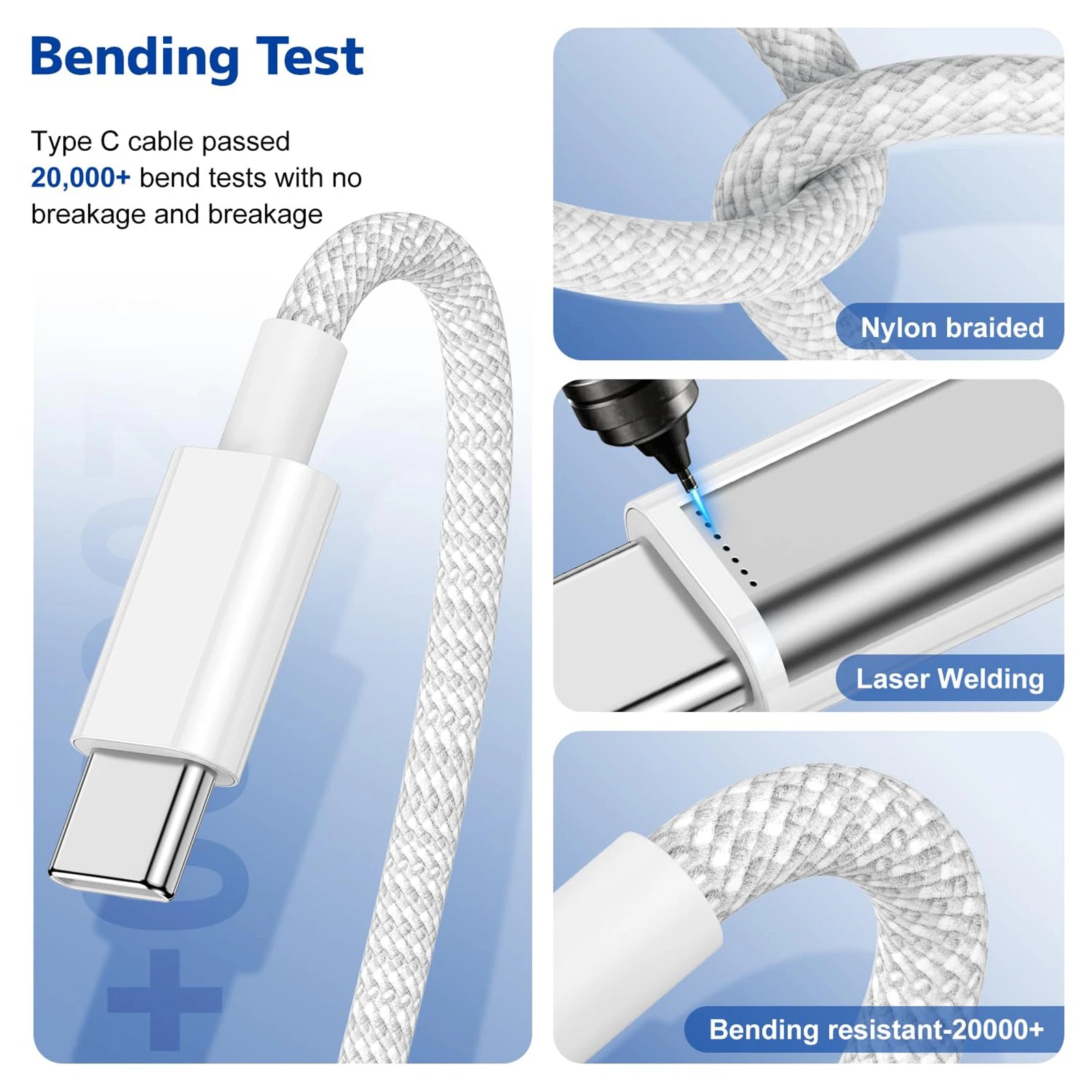 40W PD Fast Charger For iPhone 17 16 15 Pro Max USB C to C Fast Charging Cable For Samsung S25 S24 AirPods Phone Accessories