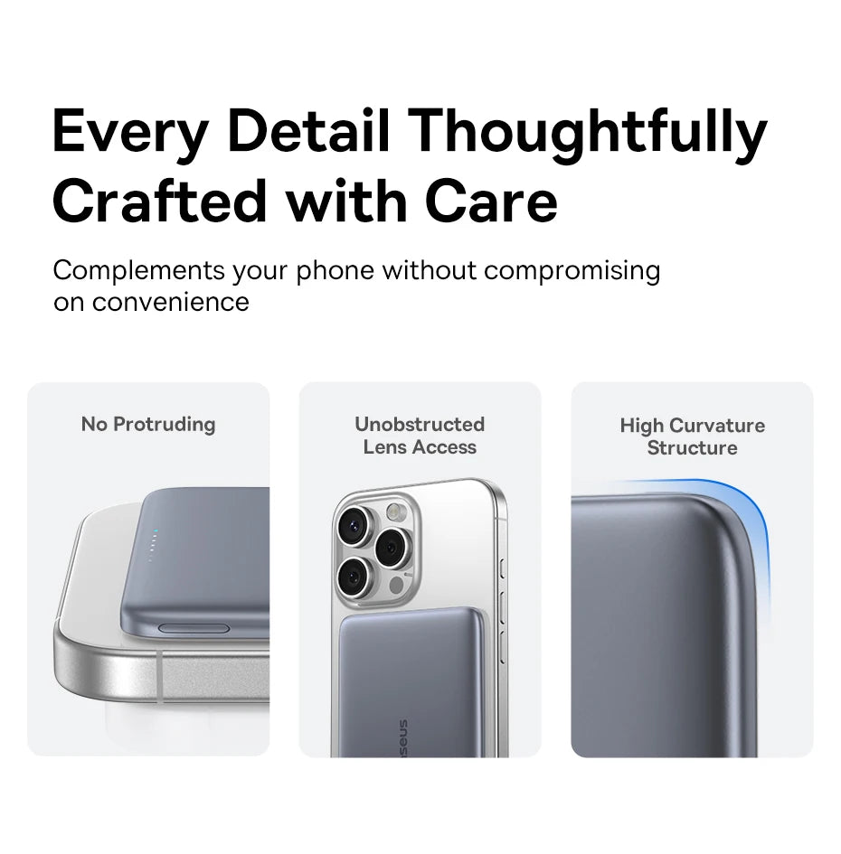 MagSafe Power Bank for iPhone  5000mAh Wireless Charging Power Bank