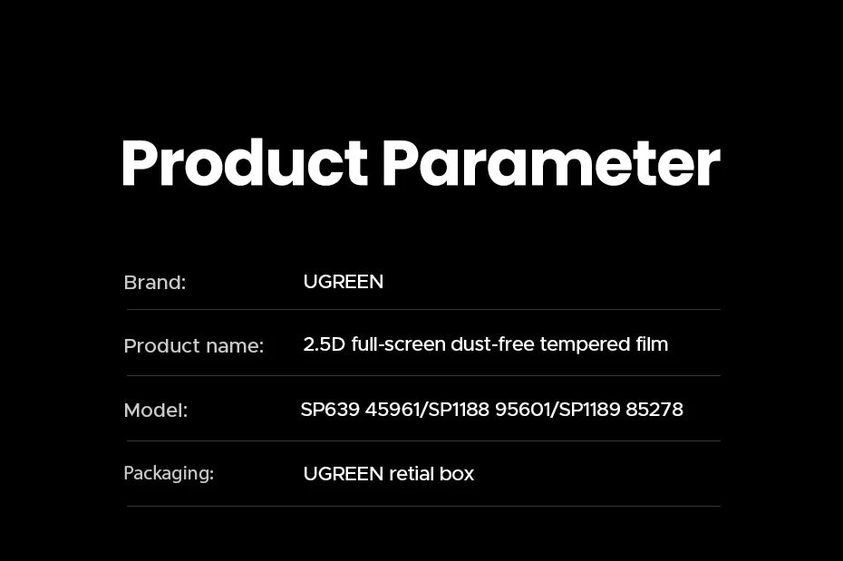 Dust-free Screen Protector