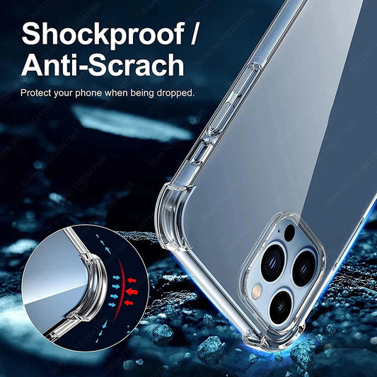 Luxury Shockproof Clear iPhone Case