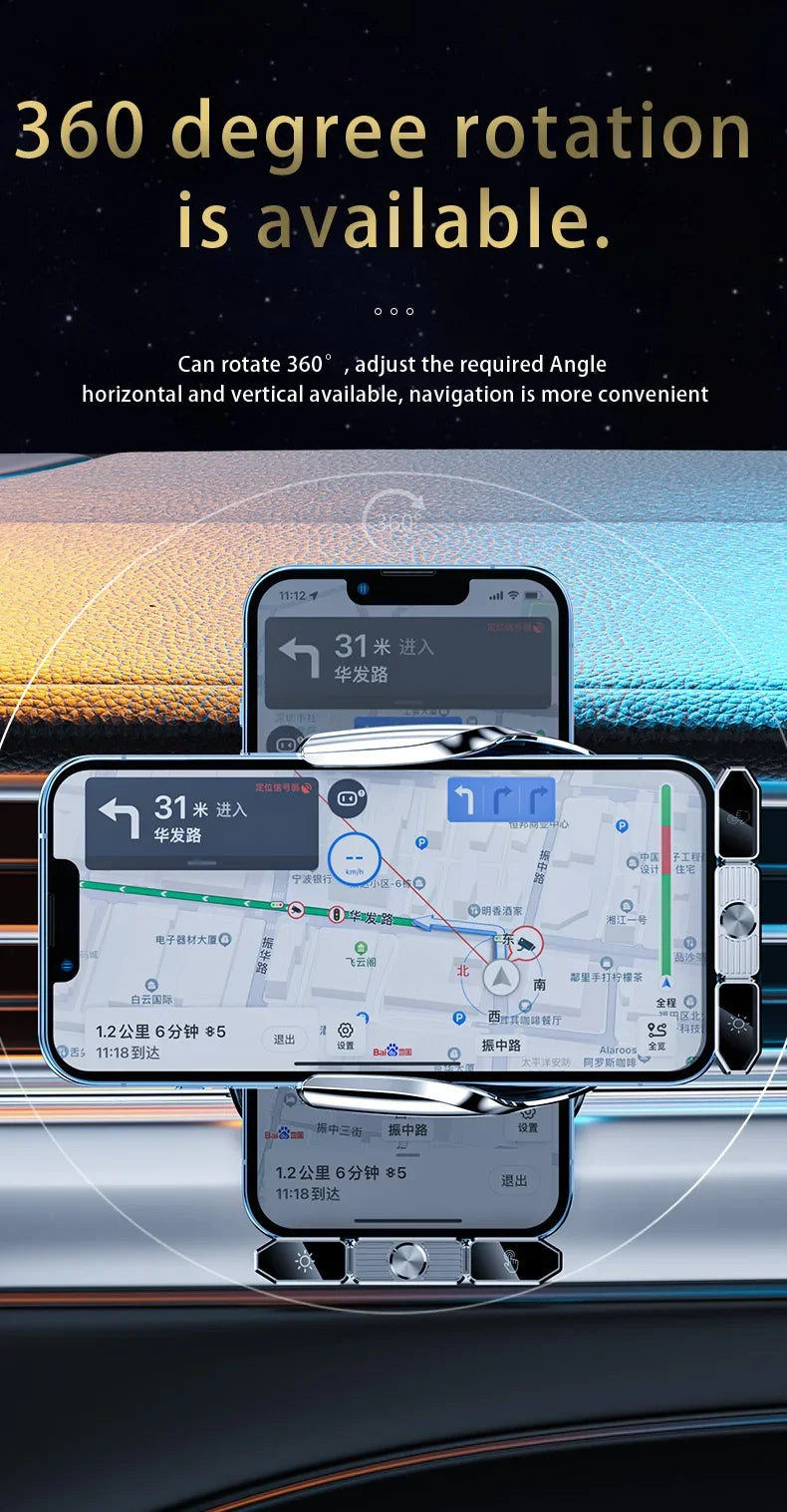 Wireless Charger Car Auto Magnetic Air