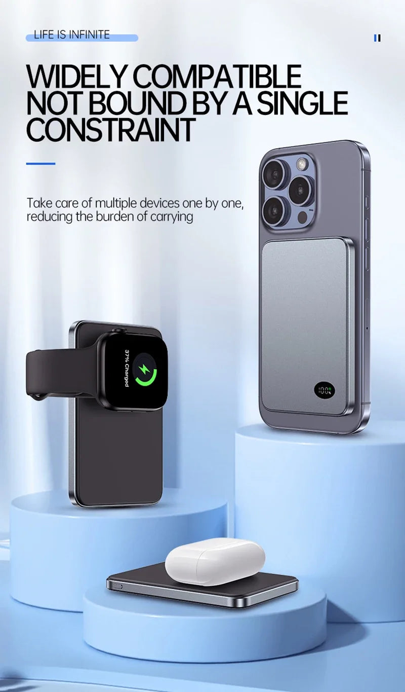 500000mAh Fast Charge Power Bank MagSafe Wireless Charging